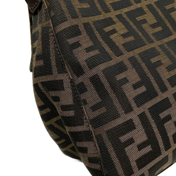 Fendi Shoulder Bag Mamma Bucketzucca Pattern 26325 Beige X Black X Dark Brown - Picture 15 of 15